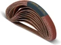 POWERTEC 1/2 x 18 Inch Sanding Belts, 20PK, 60 Grit Aluminum Oxide Belt Sander Sanding Belts for Air File Belt Sander, Woodworking, Knife Sharpening, Metal Polishing (401806) 1