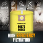 High Efficiency Filter Bags for Shop Vac 9067300- POWERTEC | Buy More Save More05