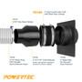 Dust Control Flex Cuff with Hose Clamps 4"-POWERTEC | Wood Dust Management working Tools & Accessories Wholesale06