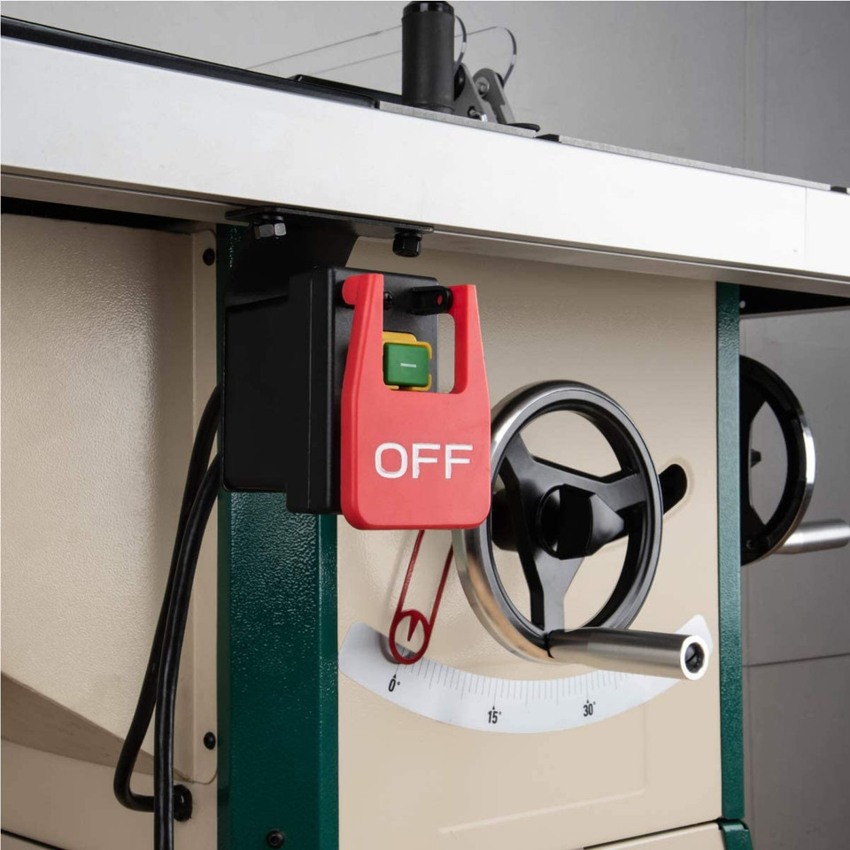Magnetic Table Saw Safety Paddle Switch 120V | POWERTEC Woodwork Safety ...