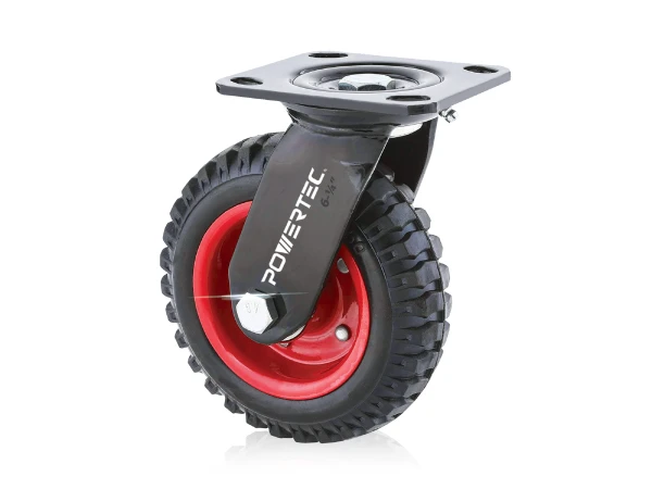 POWERTEC 6-5/16 inch Swivel Heavy Duty Industrial Caster