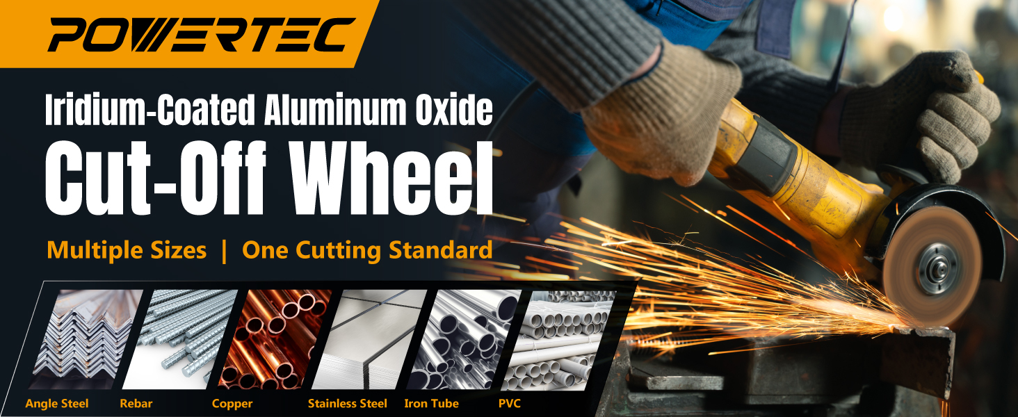 14020 5" Cut Off Wheels, 25 Pack, Metal & Stainless Cutting Discs