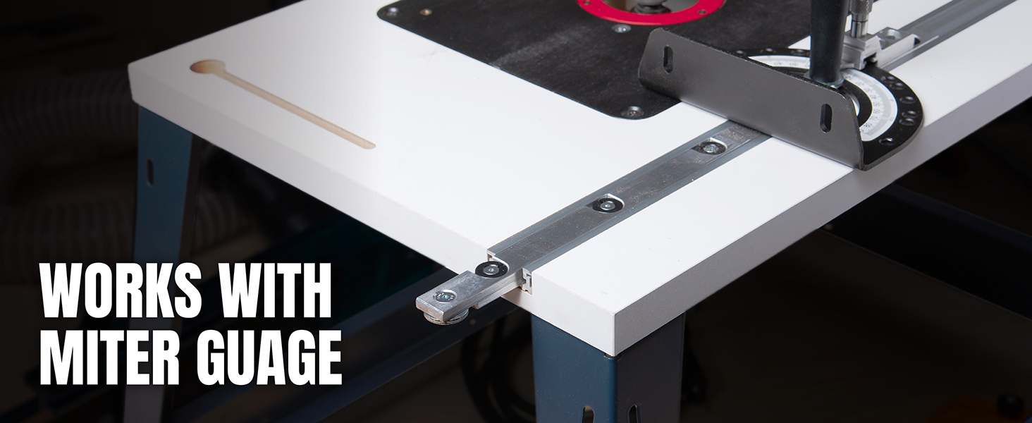 POWERTEC 32-Inch Aluminum Miter T-Track, 1 PK, For Benchtop Table Saws, Router Tables, Band Saws, and 3/4” x 3/8” Miter Bar (72345)