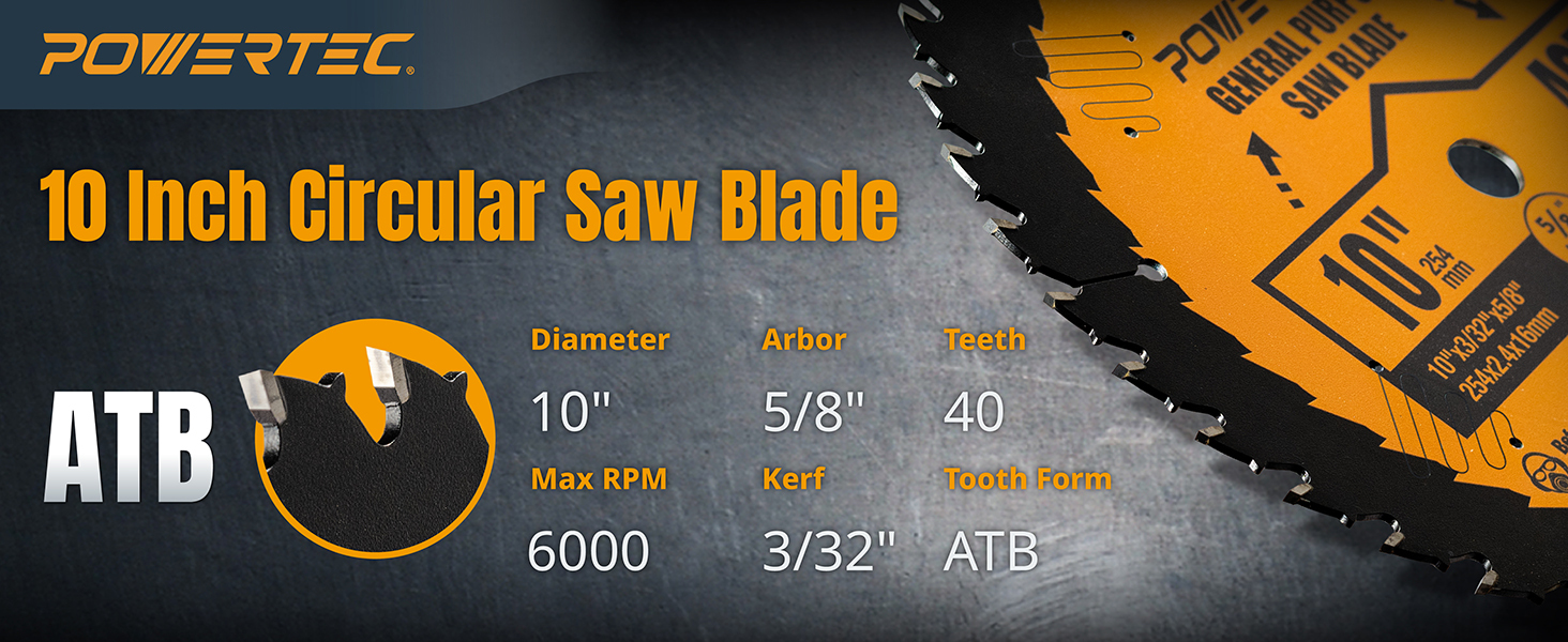 10" Multi-Purpose Saw Blade