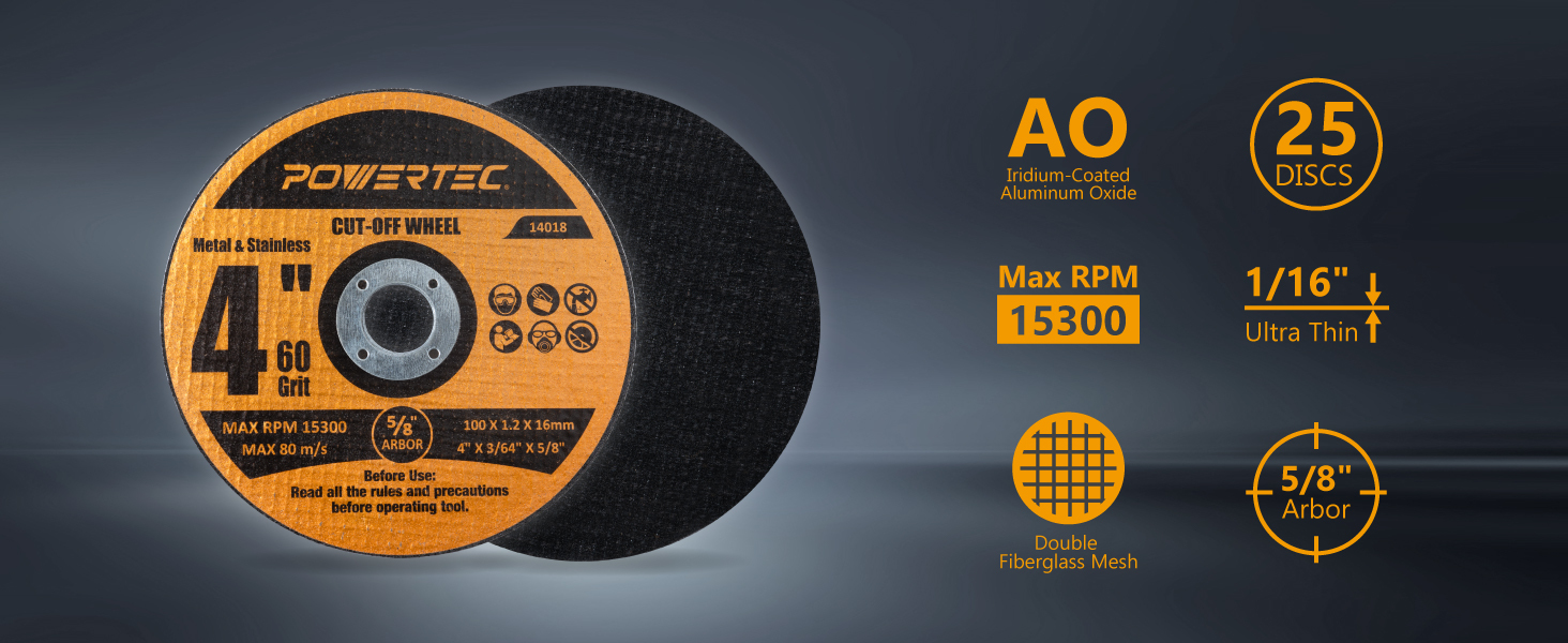 4" cut off wheel disc
