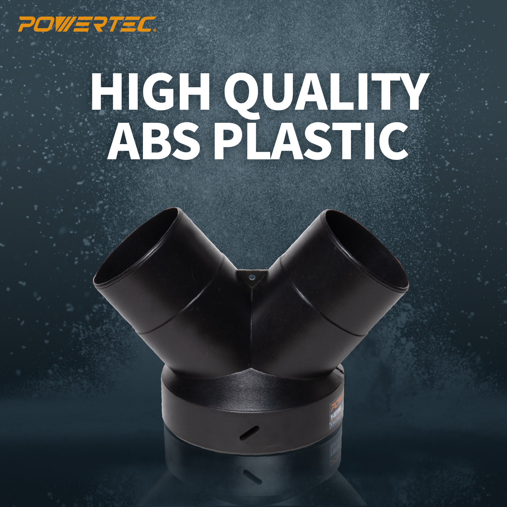 POWERTEC 70189 Dust Collector Y-Fitting | 6-Inch To 4-Inch Hose