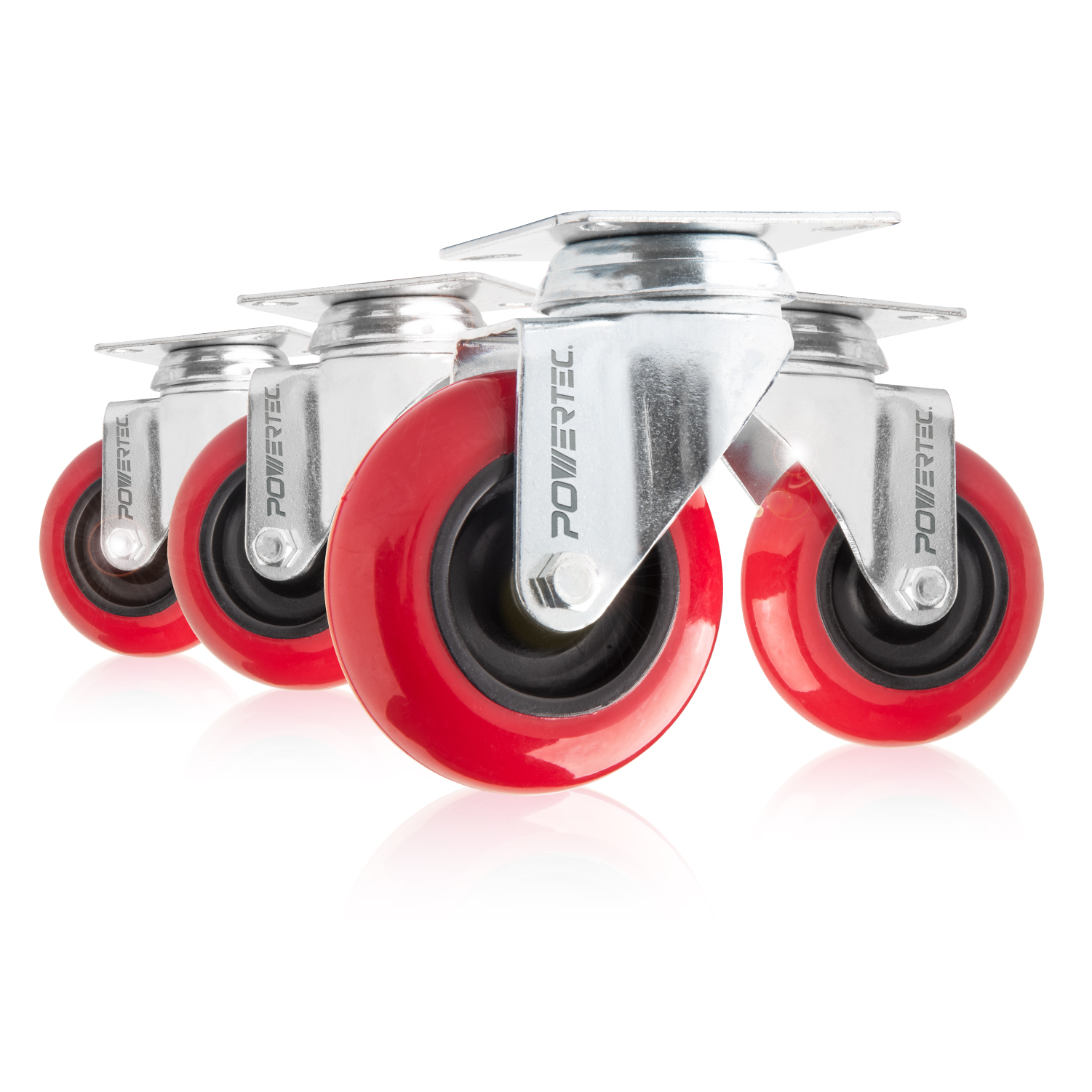Swivel Polyurethane Plate Caster, 3