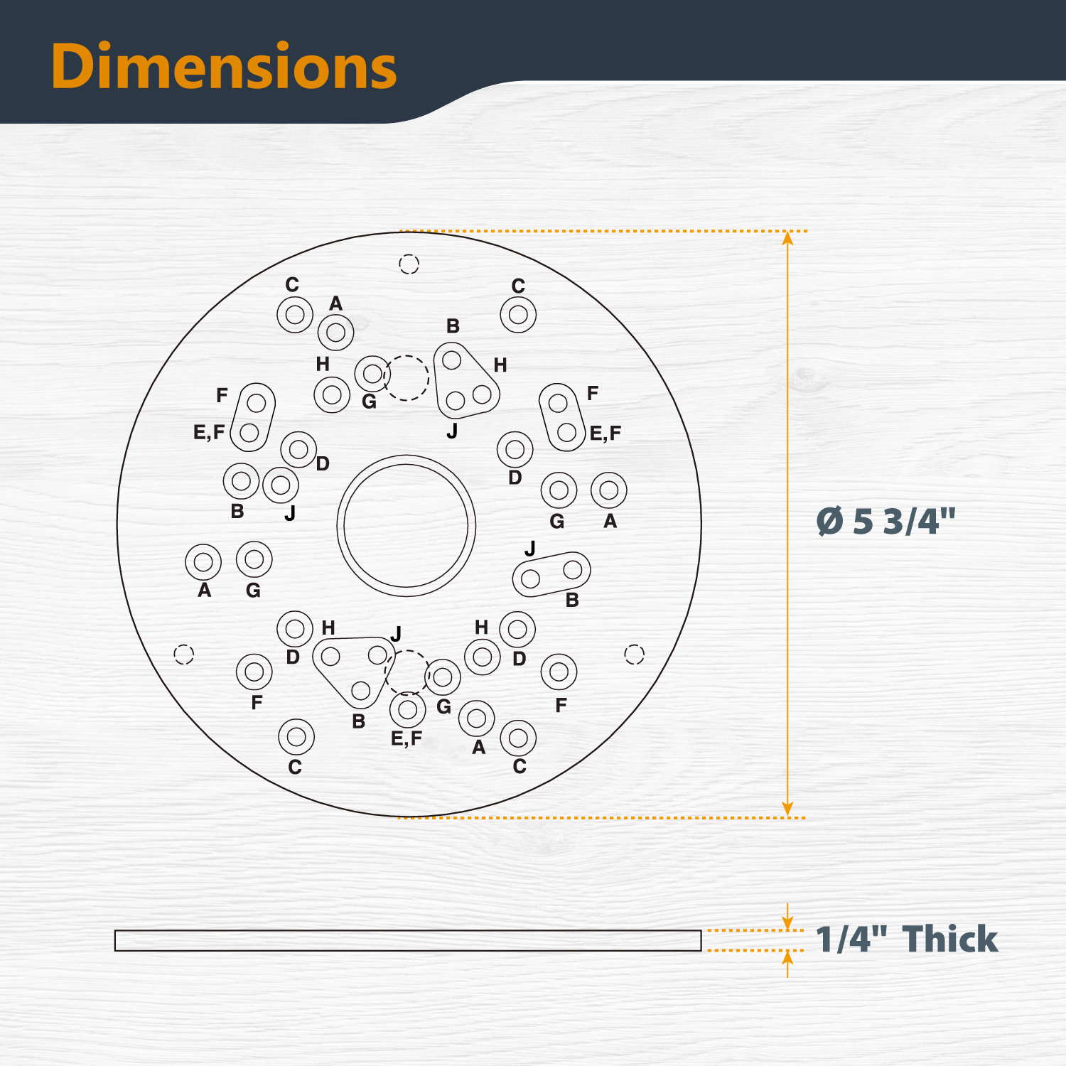 Piastra Di Base Universale Per Fresatura POWERTEC 71381 - 15cm, Compatibile Con Marchi Bosch, DeWalt, Ecc. - Foto 9