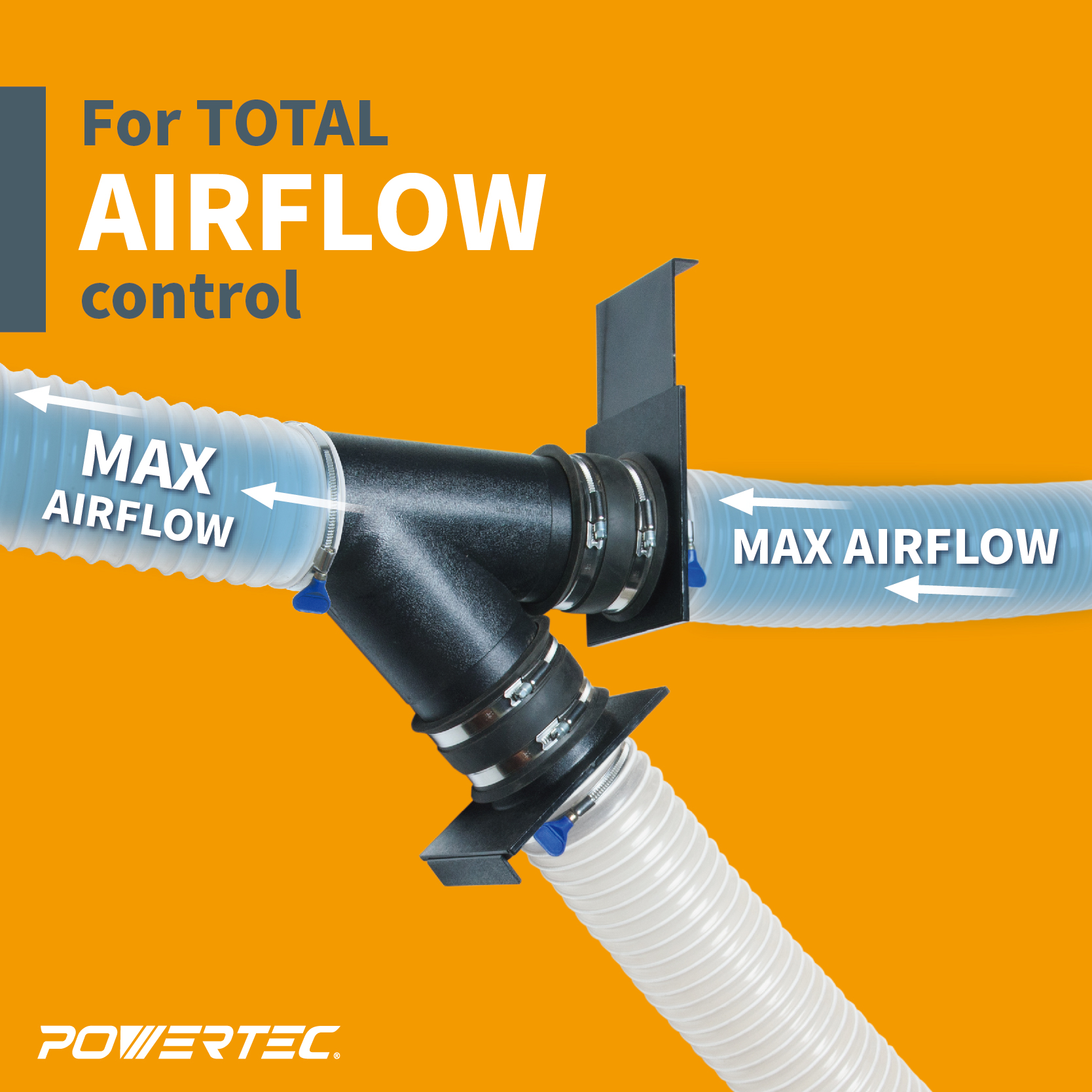 2-Pack 4 Inch Blast Gates For Dust Collection Systems - ABS Clog Resistant Design