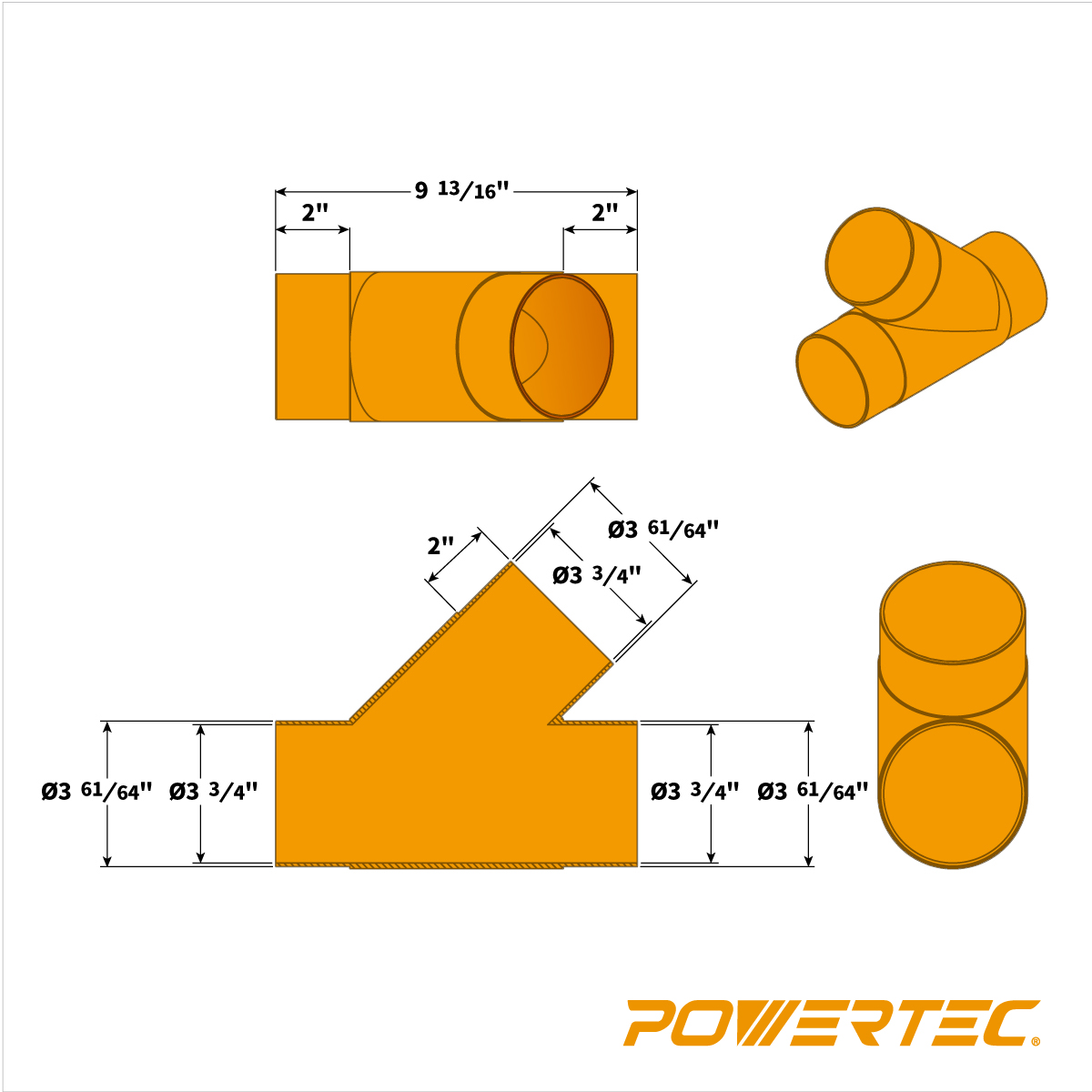 POWERTECY-Fitting Dust Hose Connector 4