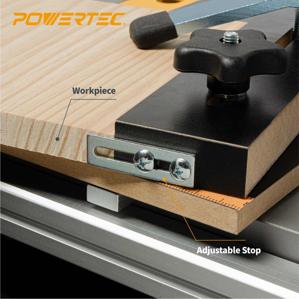 71395 Taper / Straight Line Jig - POWERTEC Woodworking Tools