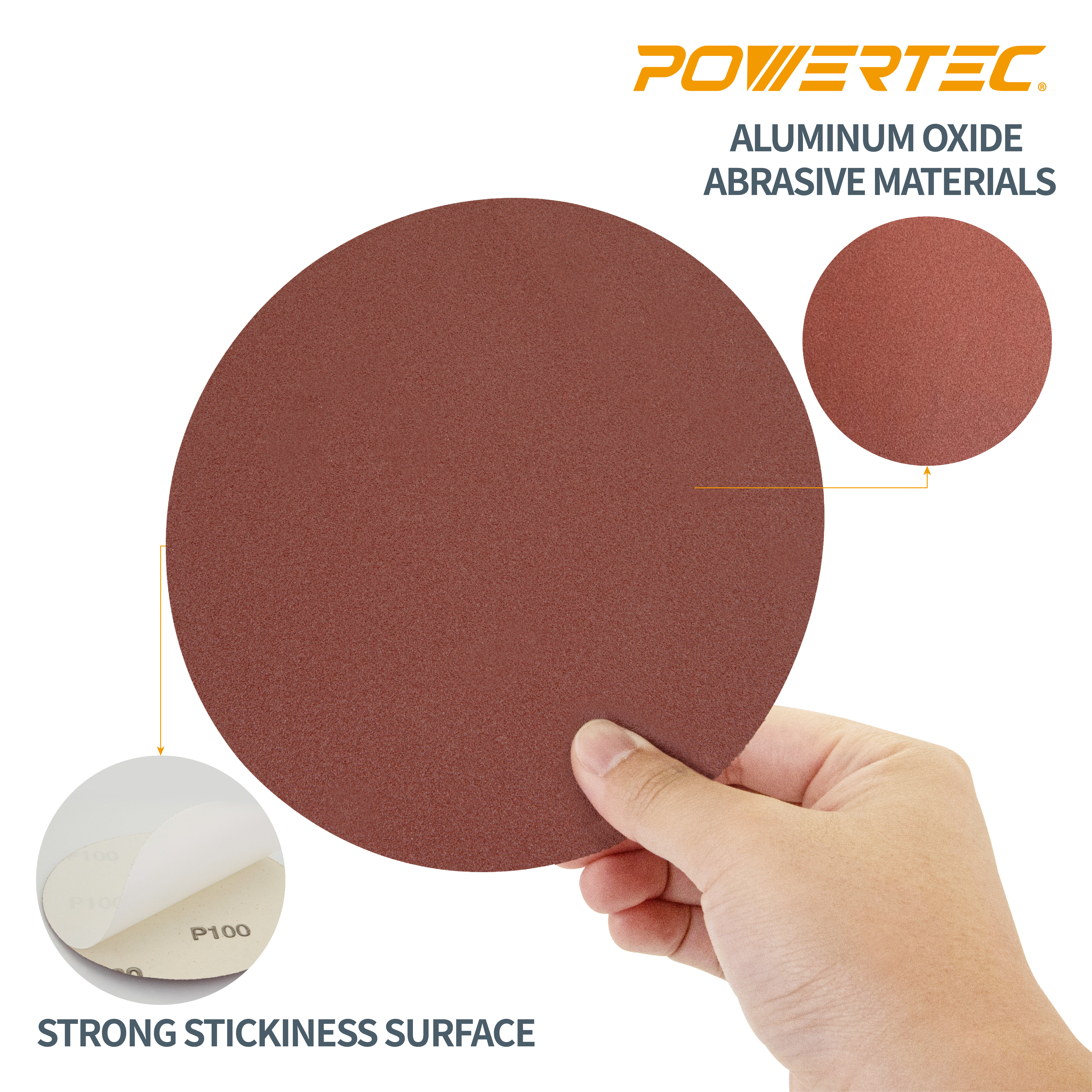 7 Inch 150 Grit Aluminum Oxide PSA Sanding Disc