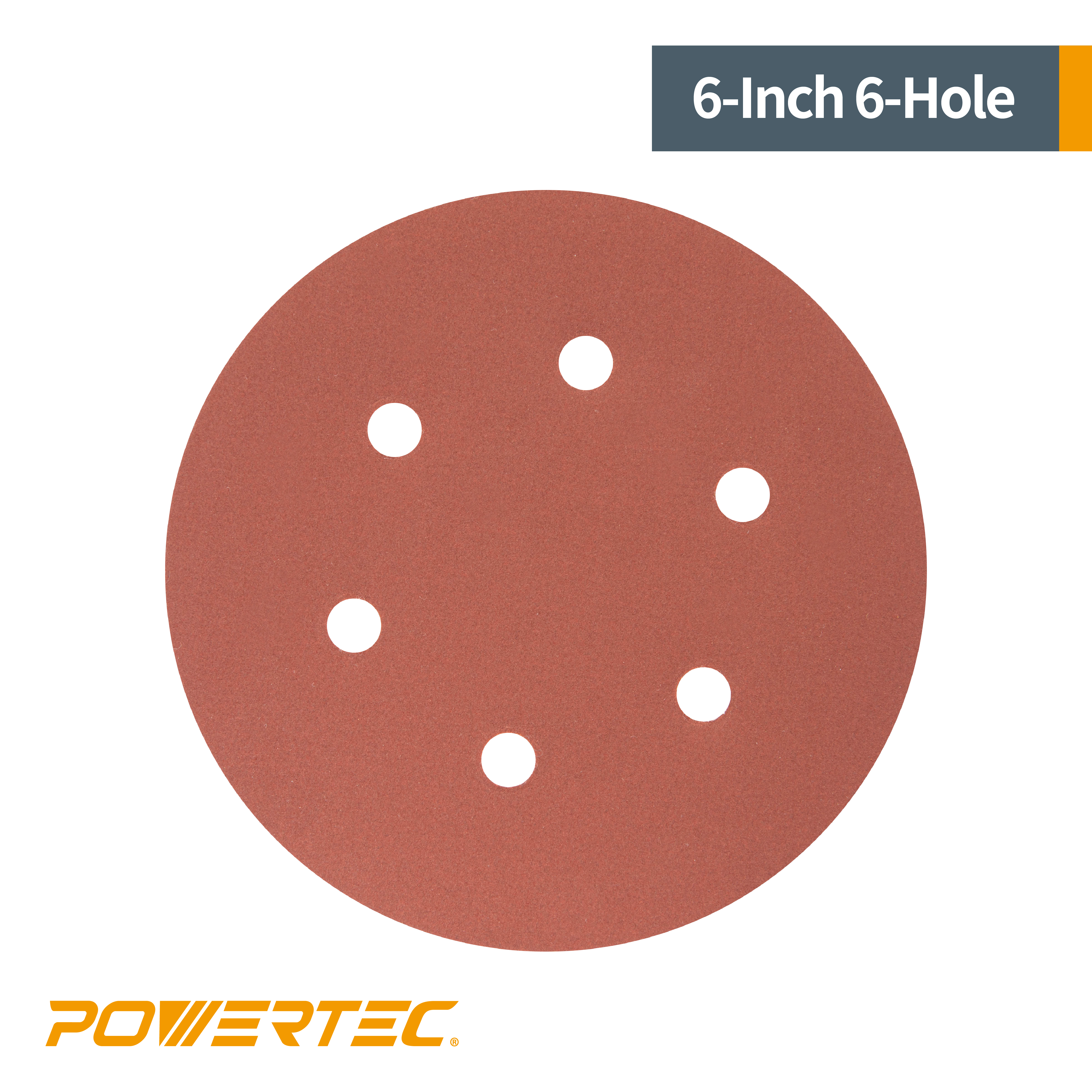 Makita P-37493 6" Hook & Loop Sanding Discs - 80 Grit, 10 Pack, For Random Orbit Sanders