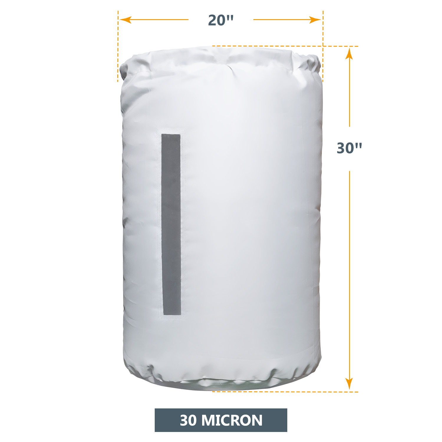 POWERTEC 70002-Case15 Clear Plastic Dust Collection Bags, 20" X 43