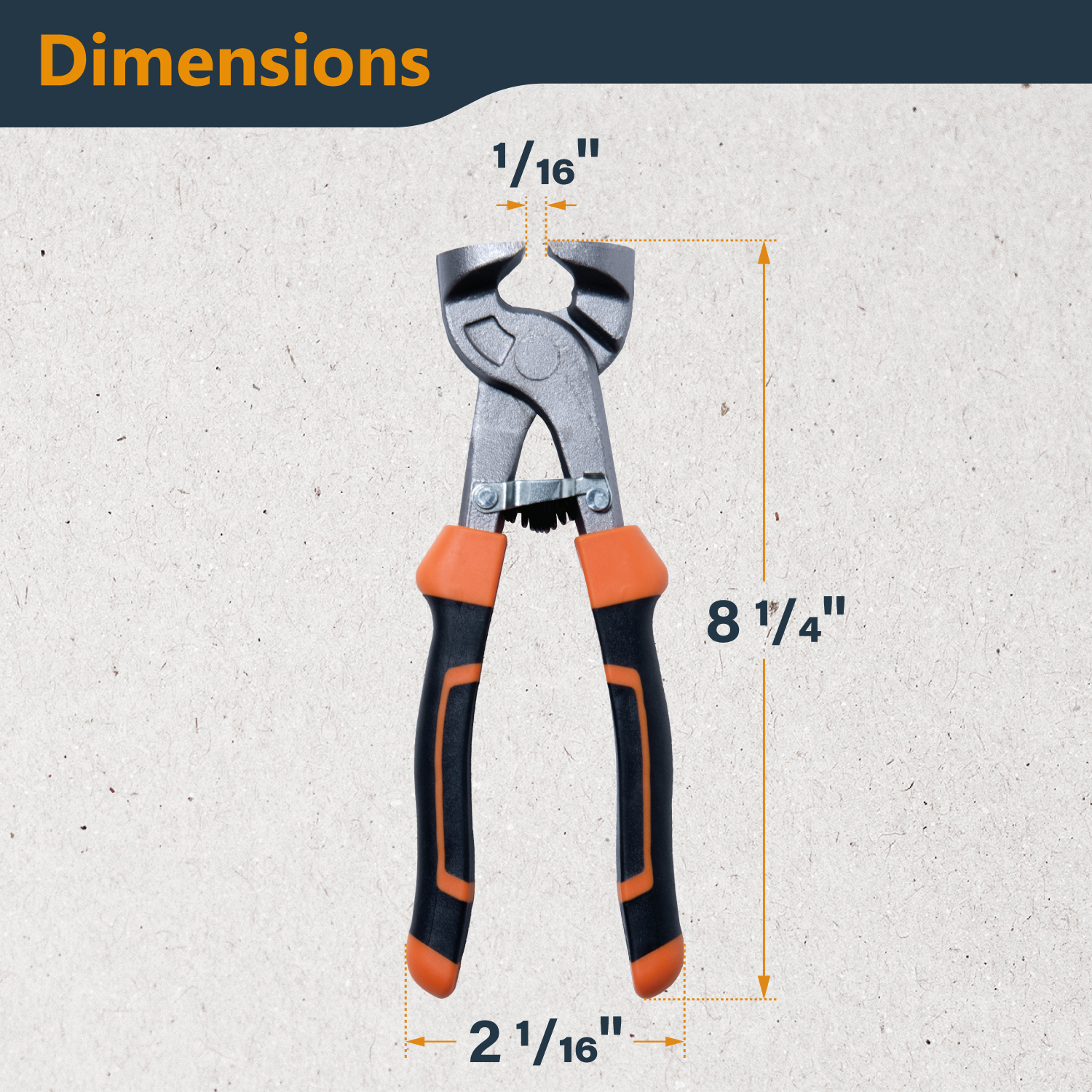 71900 Ergonomic Grip Heavy Duty Tile Nippers