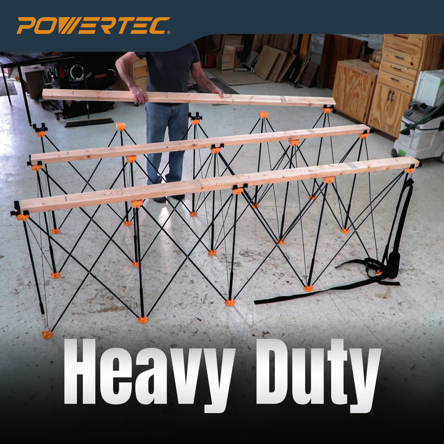 71927 Arachni Flex Portable Workbench 4x4ft, 3500 lbs Capacity, 36