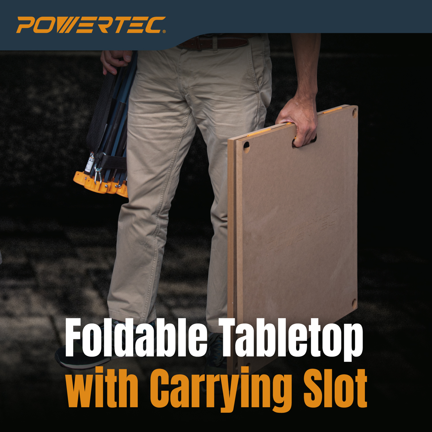 71932 Arachni Flex Foldable Tabletop 24”x48” with Dog Holes, Quick