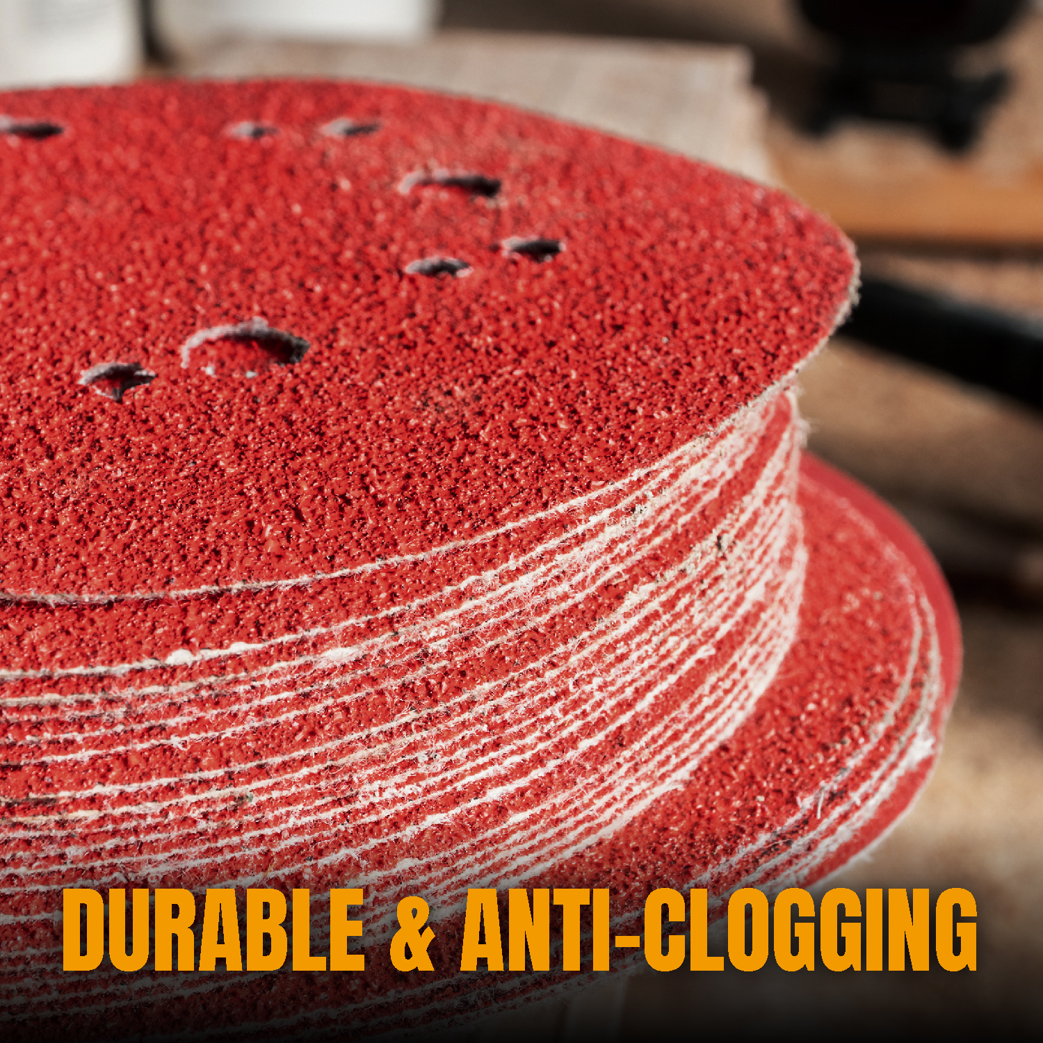 45054 150PK 5 Inch 8 Hole Hook and Loop Sanding Discs