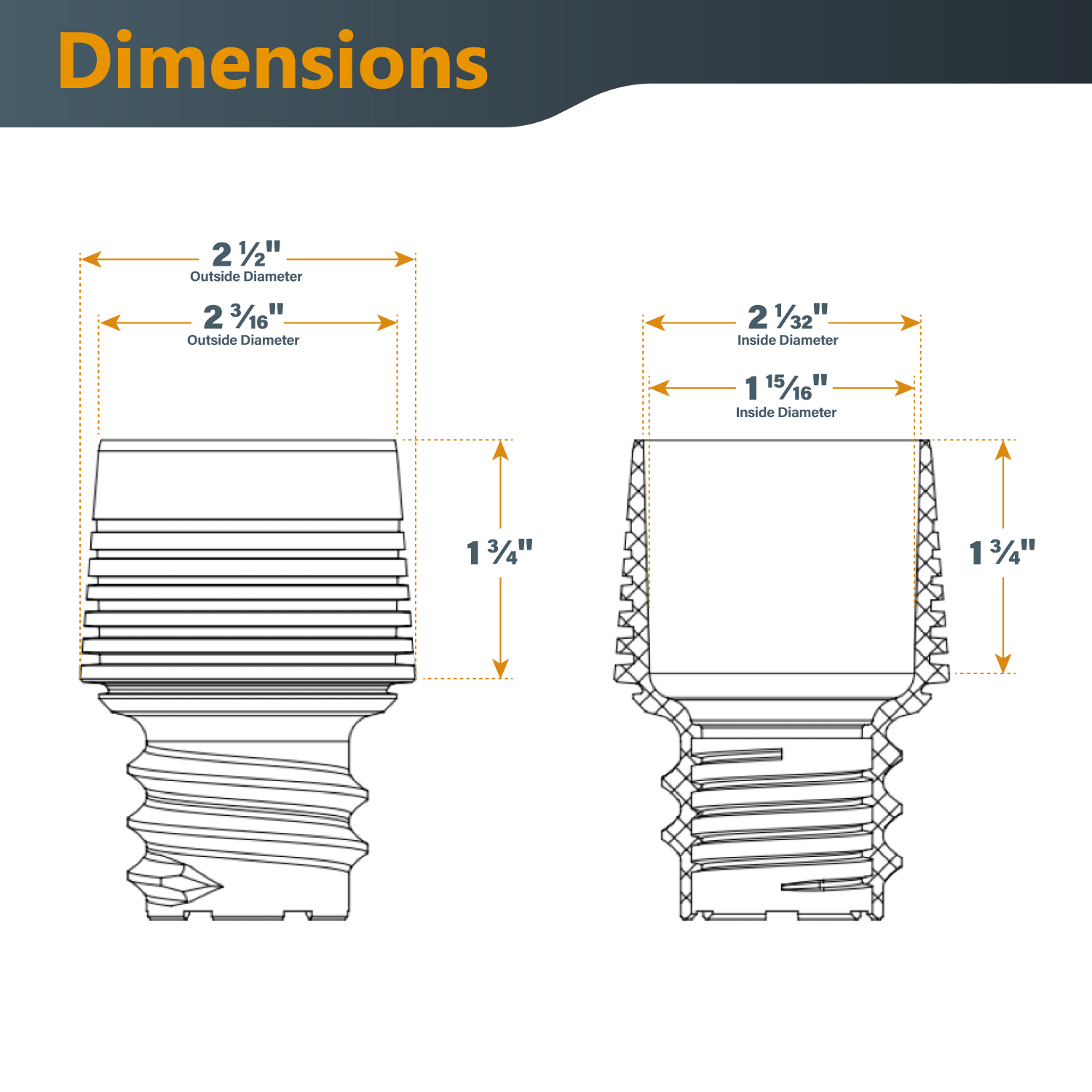 70408 Threaded Coupler Adapter