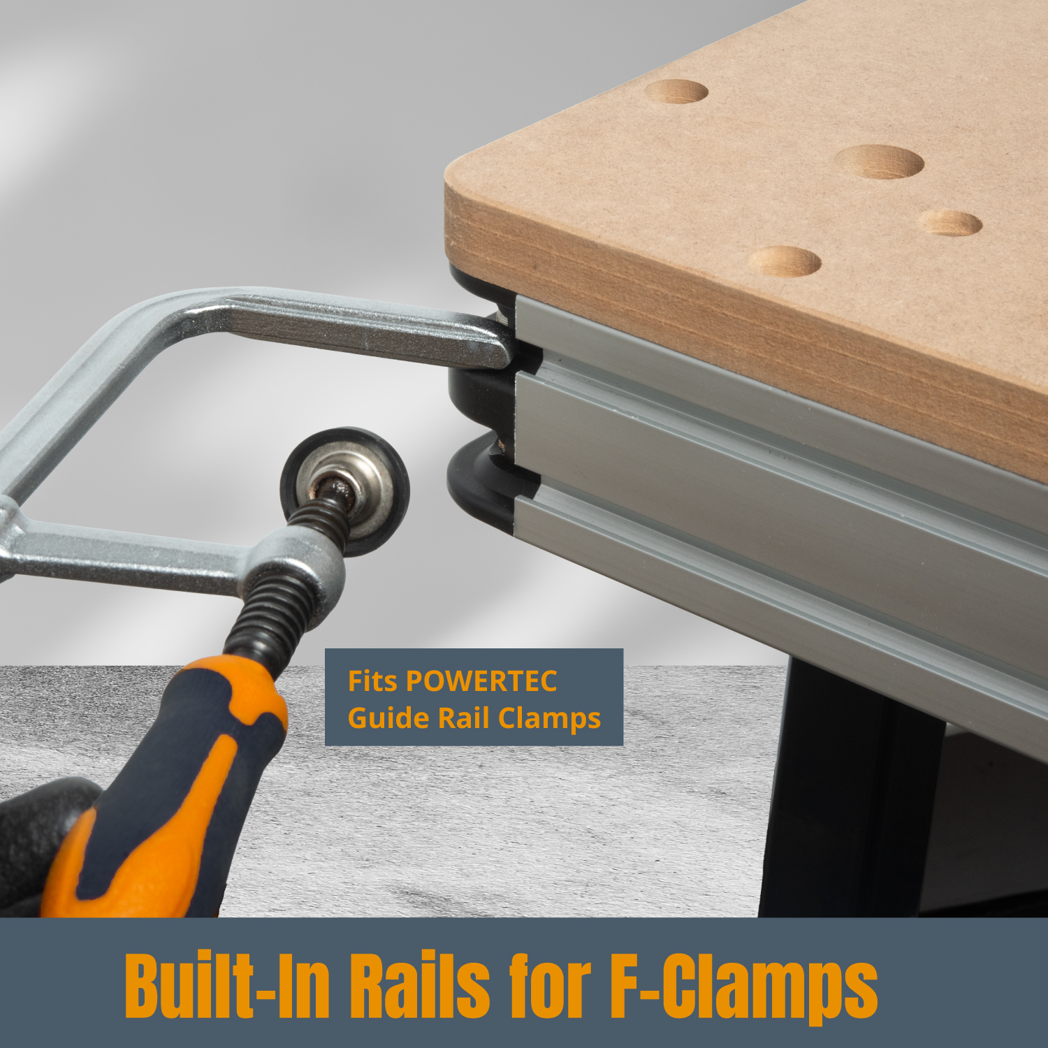 MT4012 Heavy Duty Portable Workbench with Wheels Fold Up-POWERTEC