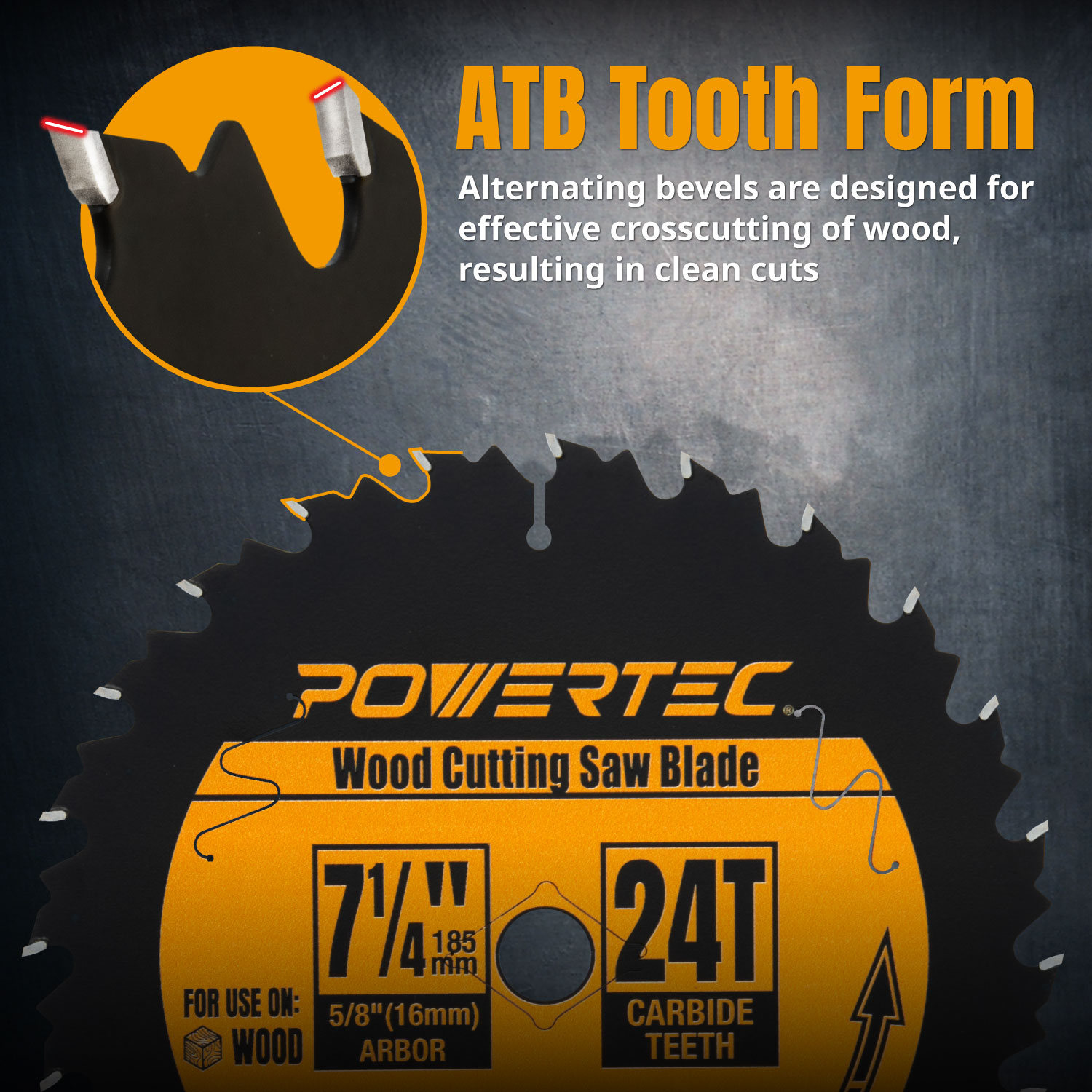 5-1/2” Circular Saw Blades With 10mm Arbor – 24T & 48T Carbide Tipped, Heavy-Duty Wood Cutting Set (2-Pack)