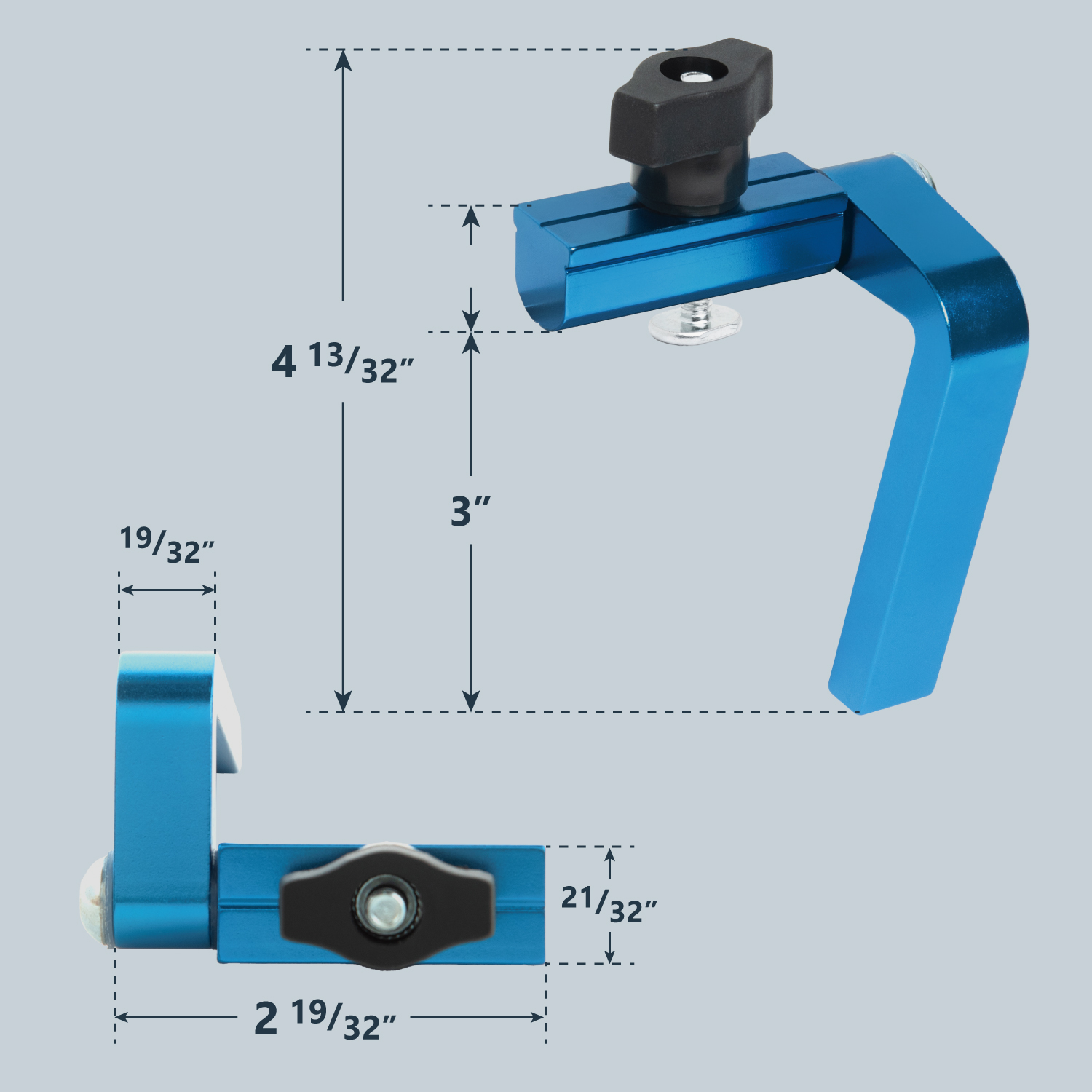 72041 3-Inch Fence Flip Stop with T-Bolt for Woodworking