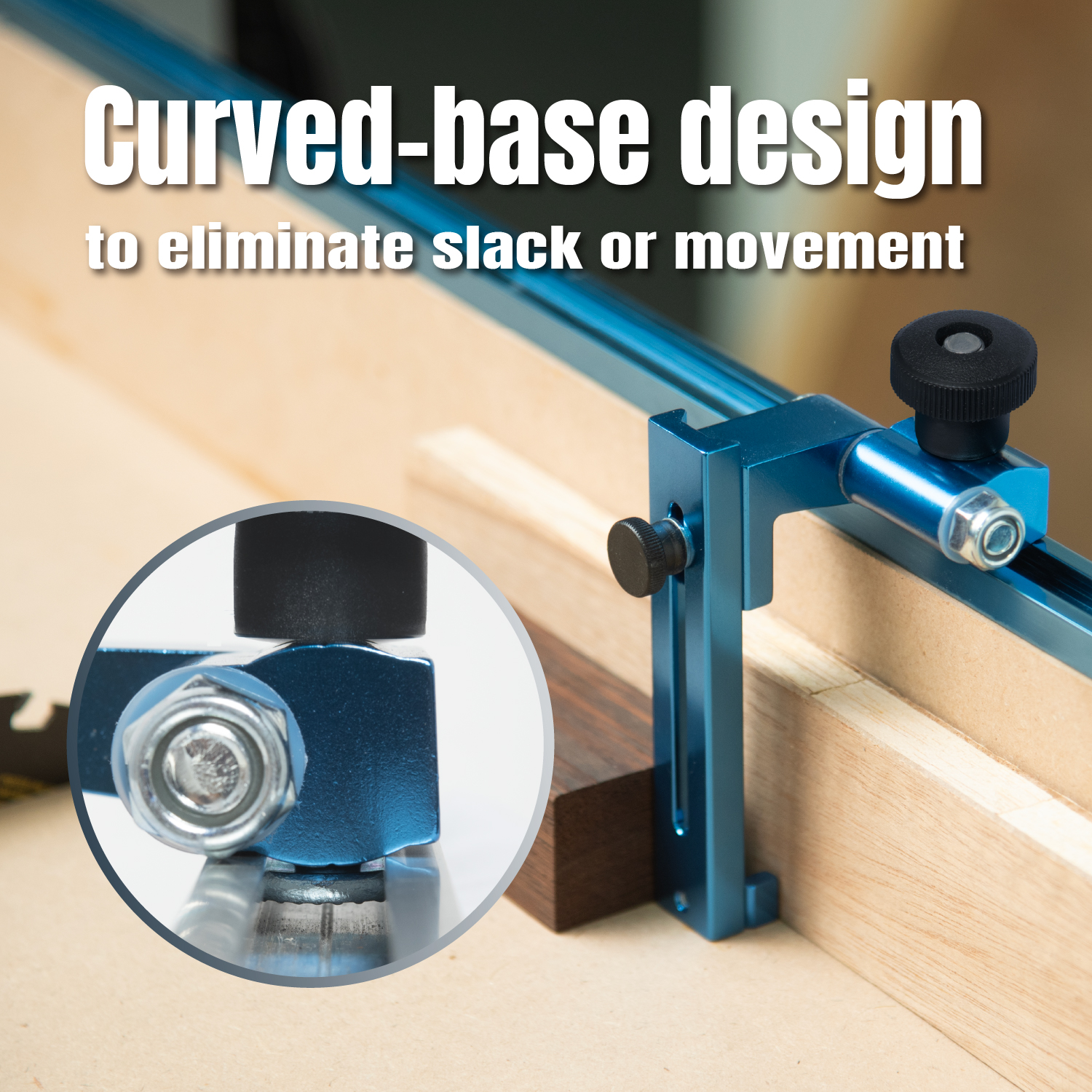 POWERTEC 3 Inch T-track Fence Stop For Miter Saw Table Saw POWERTEC 3 ...