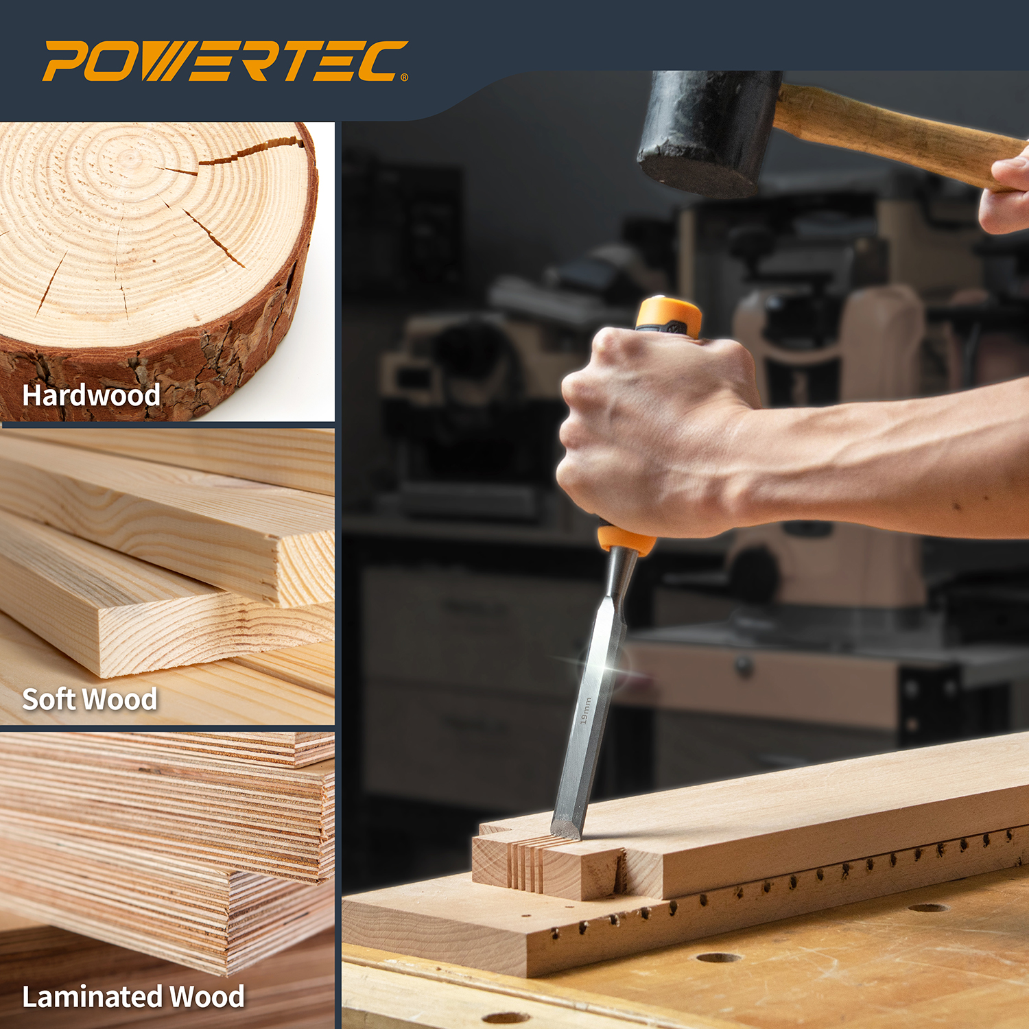 Socket Chisel Vs. Bench 72136 ood Chisel 3 Piece Set - 1