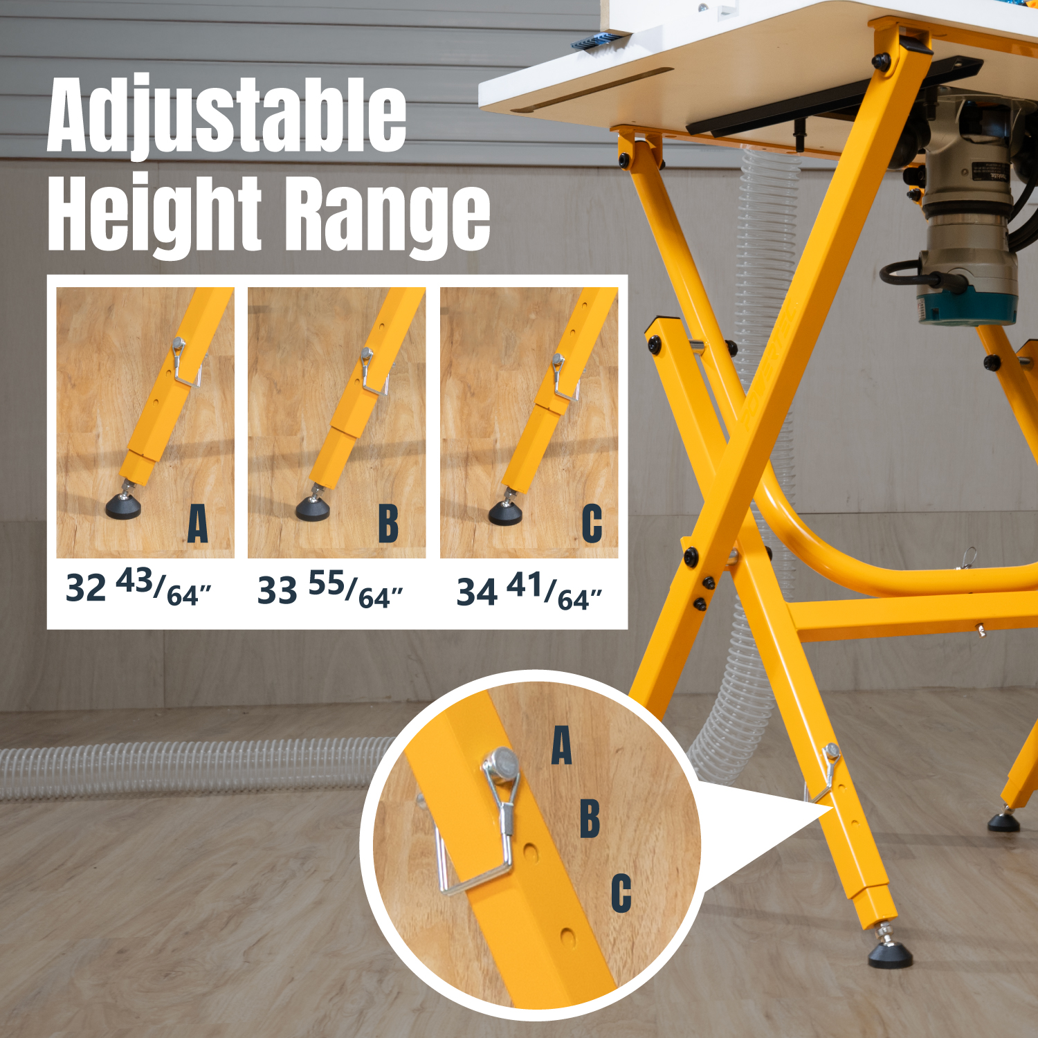 UT1010 Folding Work Stand for Router Tabletop