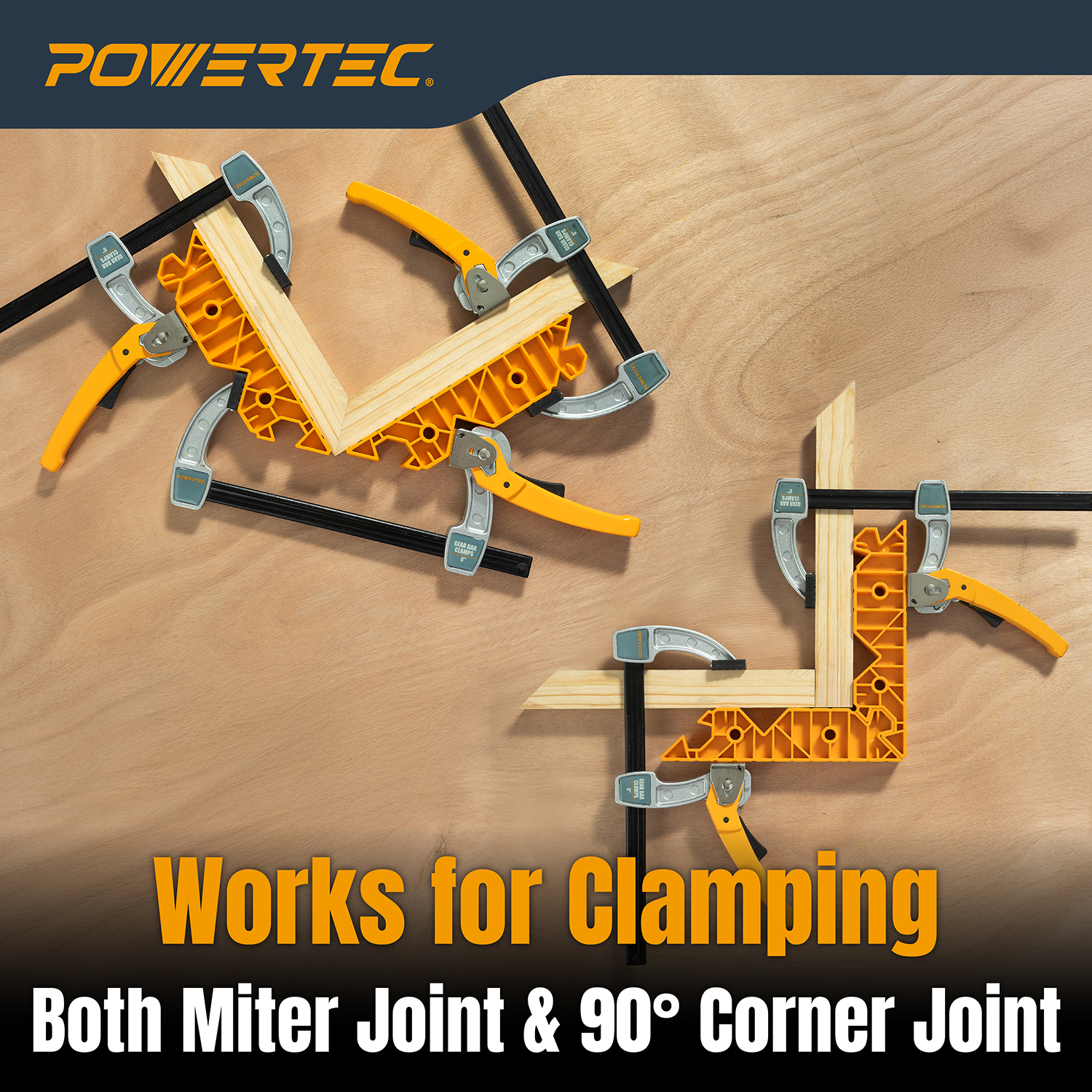 72010 Dual Function Miter Clamping Tool and Positioning Square - Set of 2, image size:1500x1500