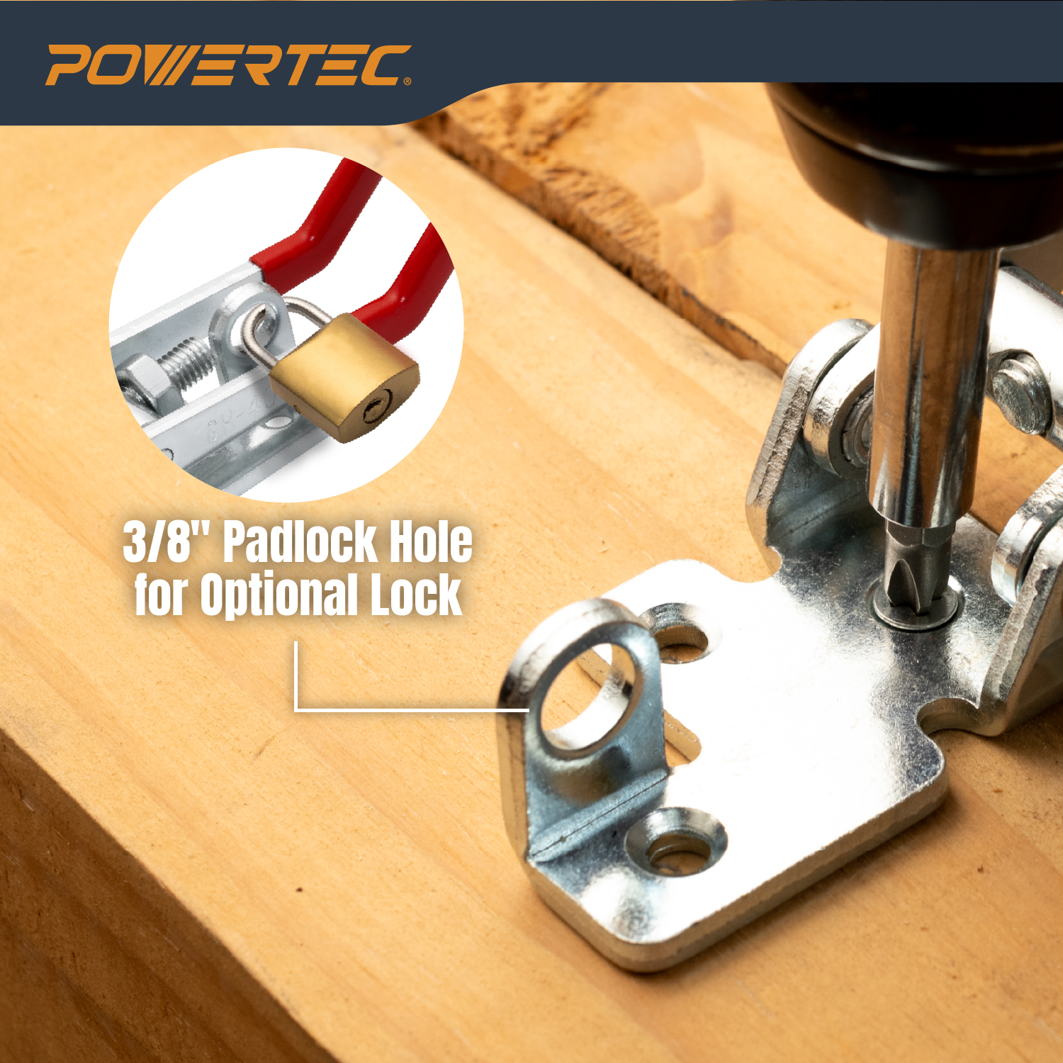 Pull-Action Latch Toggle Clamp, 1320 lbs, 4003 - POWERTEC