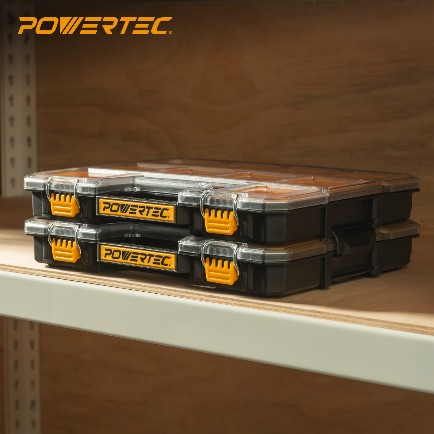 Small Parts Organizer & Tool Box, 2-Pack, 20-Compartment – POWERTEC