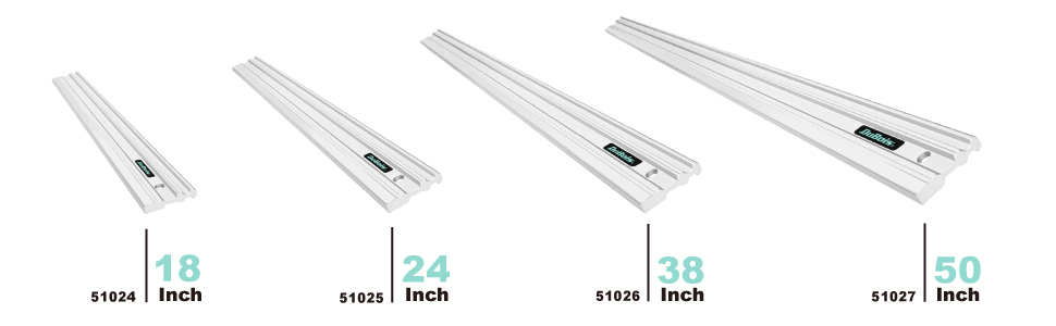 POWERTEC-DuBois Aluminum Straight Edge, 0.001 Over Full Length 18