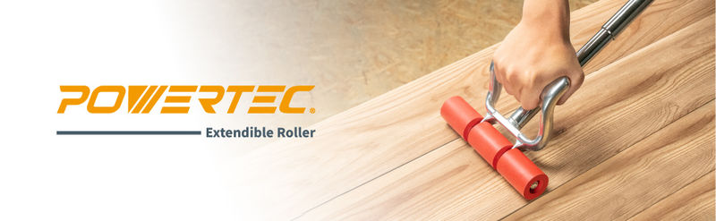 POWERTEC 71033V Extendable Wall and Floor Roller for Vinyl Flooring,  Linoleum, 1