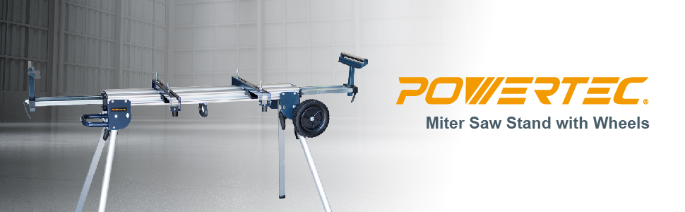 人気沸騰ブラドン AutumnfieldPOWERTEC Deluxe Portable Miter Saw Stand with Wheels 