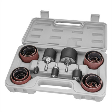 45Pcs Sanding Round Drum Set for Woodworking Drill Press Sander Sleeves Tool 45Pcs Sanding Round Drum Set for Woodworking Drill Press Sander Sleeves Tool