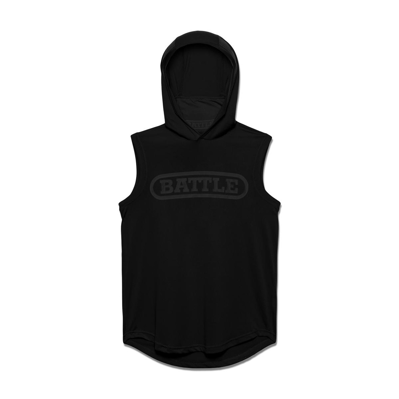 Light Action Face Mask Sleeveless Hoodie Adult Youth