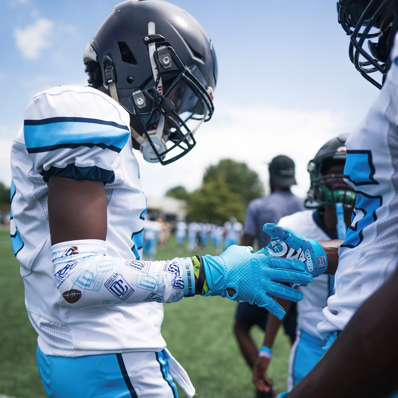 youth battle football gloves