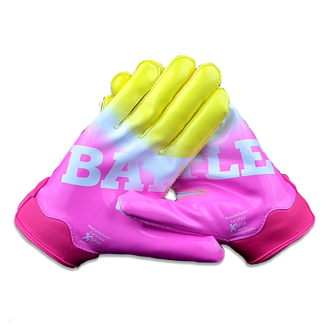 all pink battle gloves