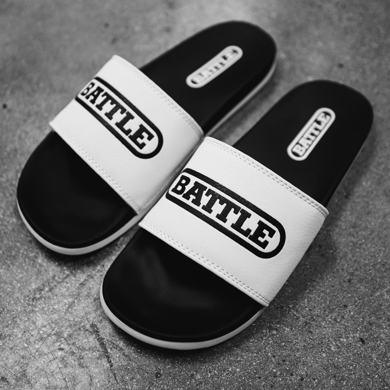 White on sale slides men