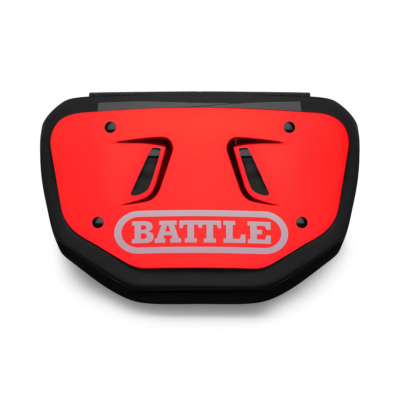 Battle Sports Prism Chrome Protective Football Back Plate - Adult -  Red/Orange