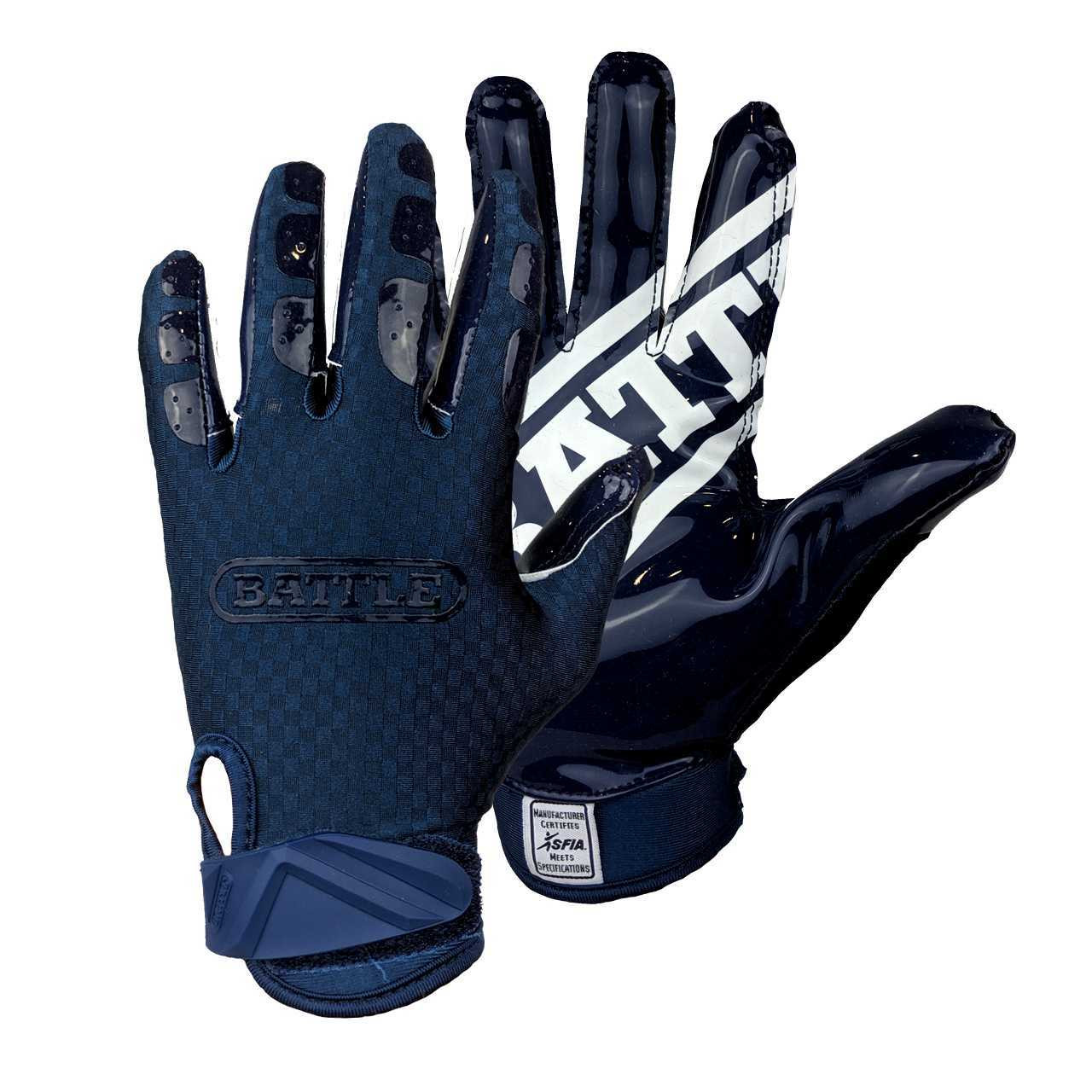 blue receiver gloves