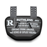 "Ruthless" Chrome Football Back Plate - Adult