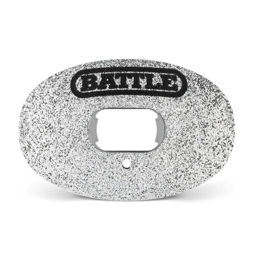 Silver Glitter Battle Football Mouthguard