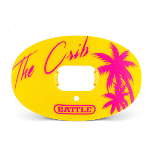 Yellow; 'The Crib' Oxygen Football Mouthguard - a durable mouthguard for athletes