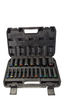 NEW 20pcs 1/2'' Deep Impact Socket Set Coloured Silk Loop in Black Plastic Box