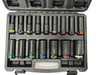 NEW 16pcs 1/2'' Deep Impact Socket Set Coloured Silk Loop in Black Plastic Box