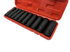 NEW 10pcs 1/2'' Deep Impact Socket Tool Set in Red Plastic Box Mechanic Car Auto