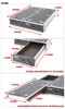 1300mm Sliding Storage Drawer System Deep Universal Sides Carpet 4x4 Pick Up