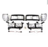 4 Square Headlight & Indicator Lamp Set Kit for Toyota 80 Series Land Cruiser